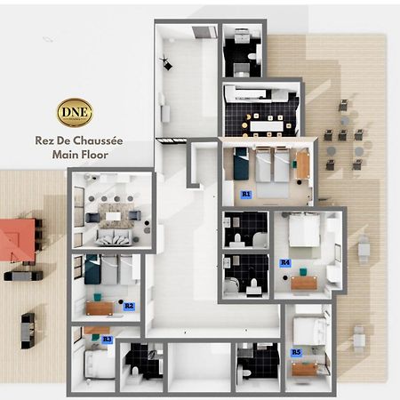 D&E - Paris-Disney - Holidays Apartment - Appartement De Vacances - 5 Chambres- 5 Sdb - 5 Bedrooms - 5 Bathrooms - Netflix Шан-сюр-Марн Экстерьер фото